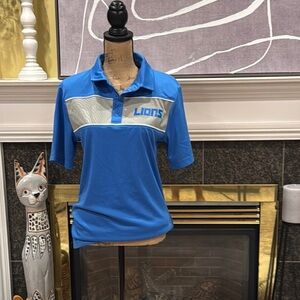 Detroit Lions Blue Polo Shirt